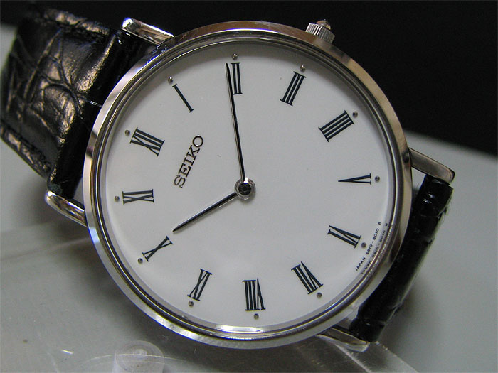Japan 1993 SEIKO mechanical ultra thin watch [6810-8000] Sapphire ...